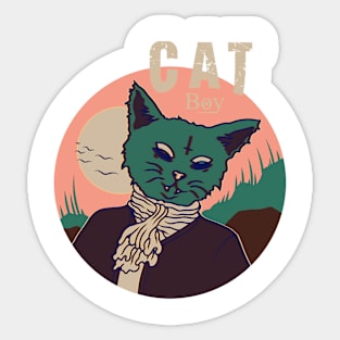 CAT BOY, Band Merchandise, Cat Design Sticker